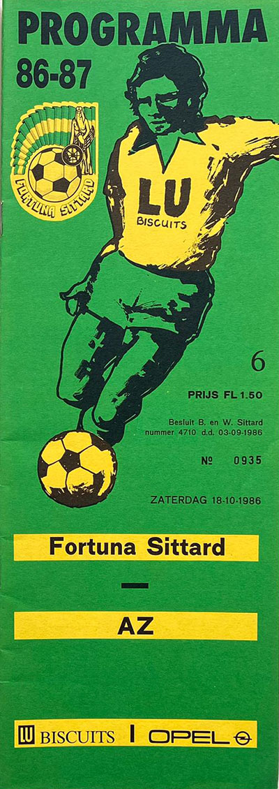 AZ Programma 18-okt-1986 Fortuna uit